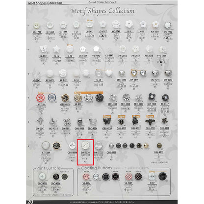 DM1538 サンプル 裏足 金属ボタン