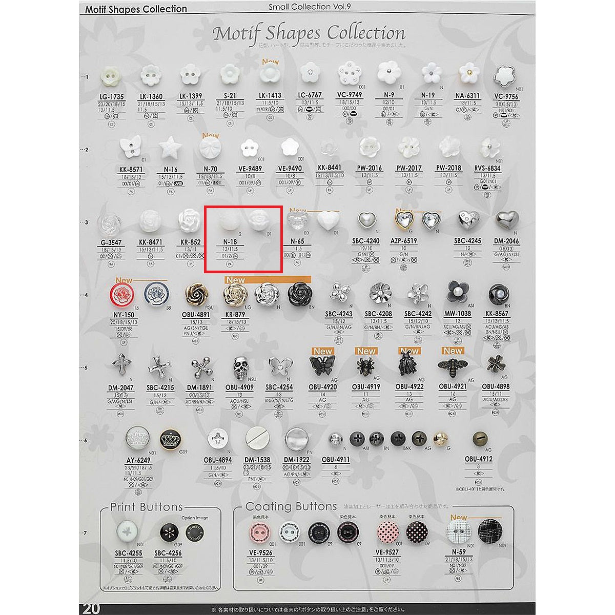 N18 Sole Nylon Button