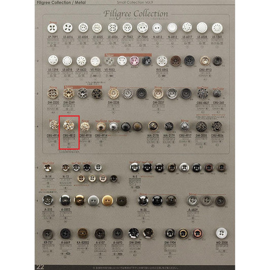 OBU4812 サンプル 金属ボタン