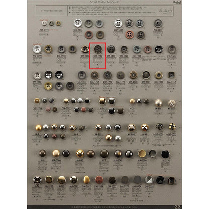 DM1986 样品 4 孔金属纽扣