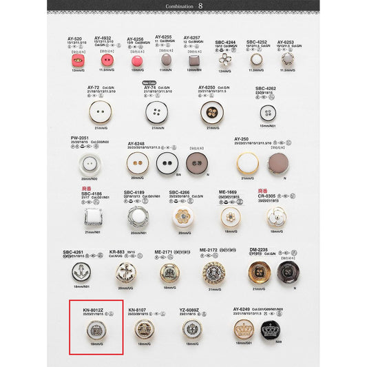 KN8012Z Sample Back foot Combination button