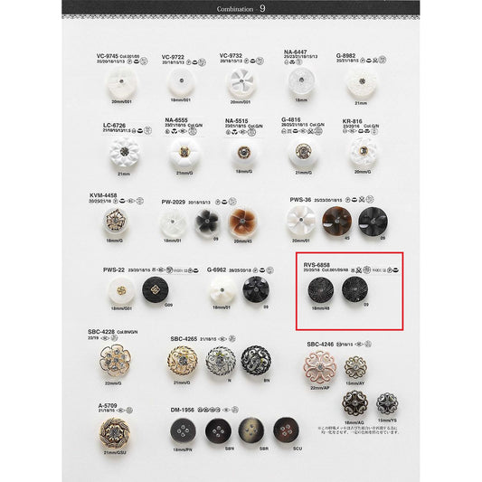 RVS6858 サンプル 組み合わせボタン