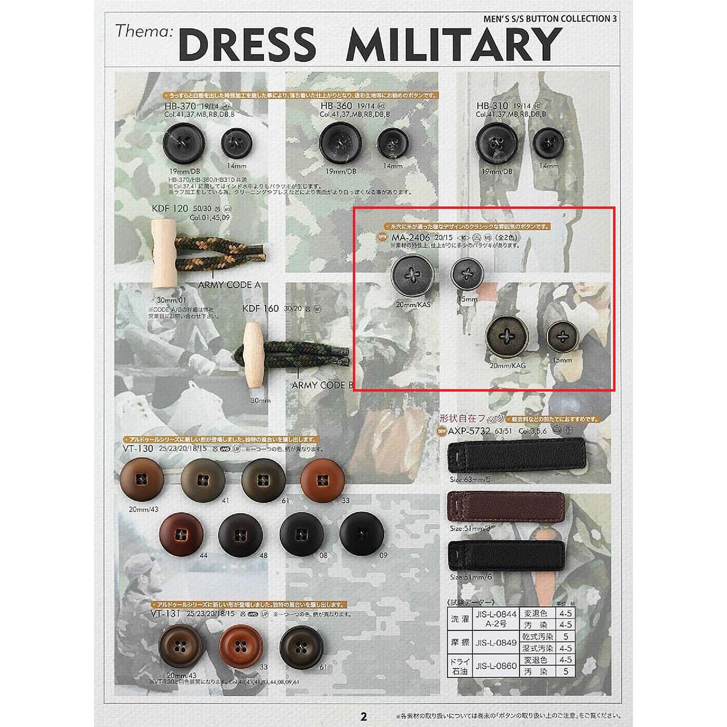 MA2406 Sole Metal Button