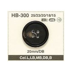 HB300 サンプル 4つ穴 フチあり 水牛ボタン – APPM（アパレルパーツ