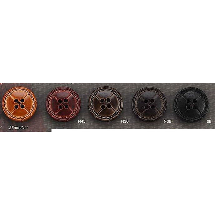 N102 Leather-like 4-hole nylon button