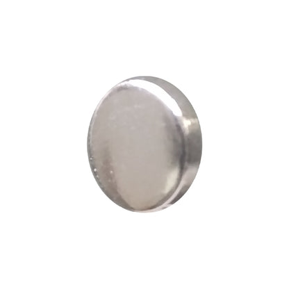 N103 Plated back foot metal button sample