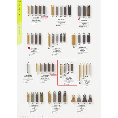AB7439N Sample Plated Fastener Point