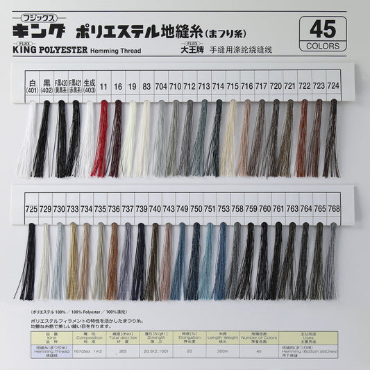 キングポリエステルまつり糸 300m巻 画像