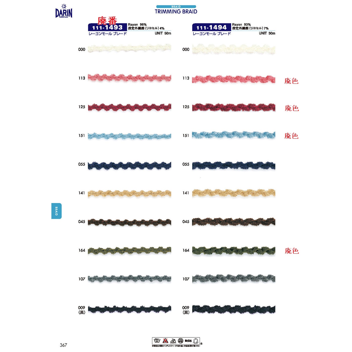 111-1494 Rayon mall blade