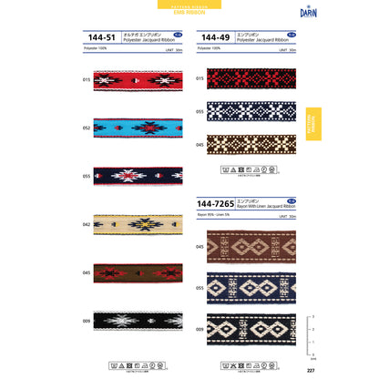 144-7265 Sample Embroidery Ribbon