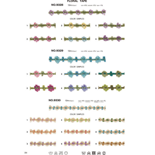 9328 サンプル フローラルテープ
