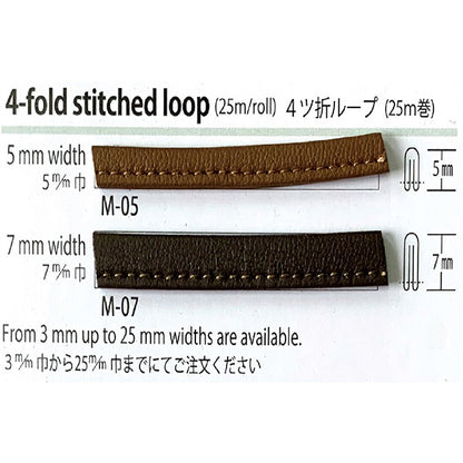 5000-M 合成皮革 メイフェア4つ折れループ