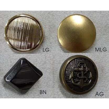 JP206 Plated Button