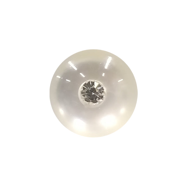 R175W Rhinestone Button