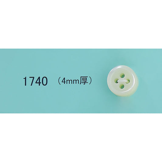 1740 4mm厚 貝ボタン サムネイル画像