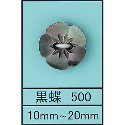 500 梅 貝ボタン 黒蝶 カラー展開画像