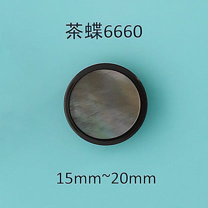 6660 貝ボタン 茶蝶 サムネイル画像
