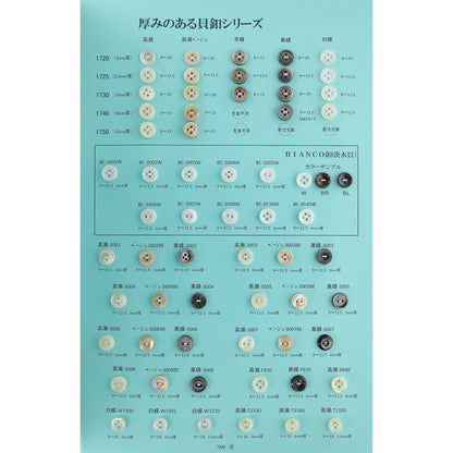 貝釦サンプル帳NO.19 P08