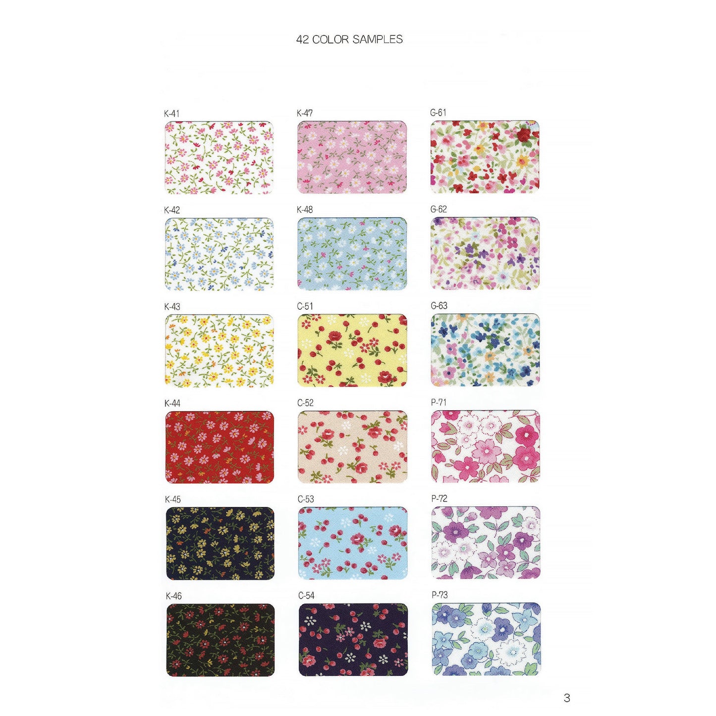 1300 プリントコットンブロード 生地  STAR BIAS サンプル帳画像4