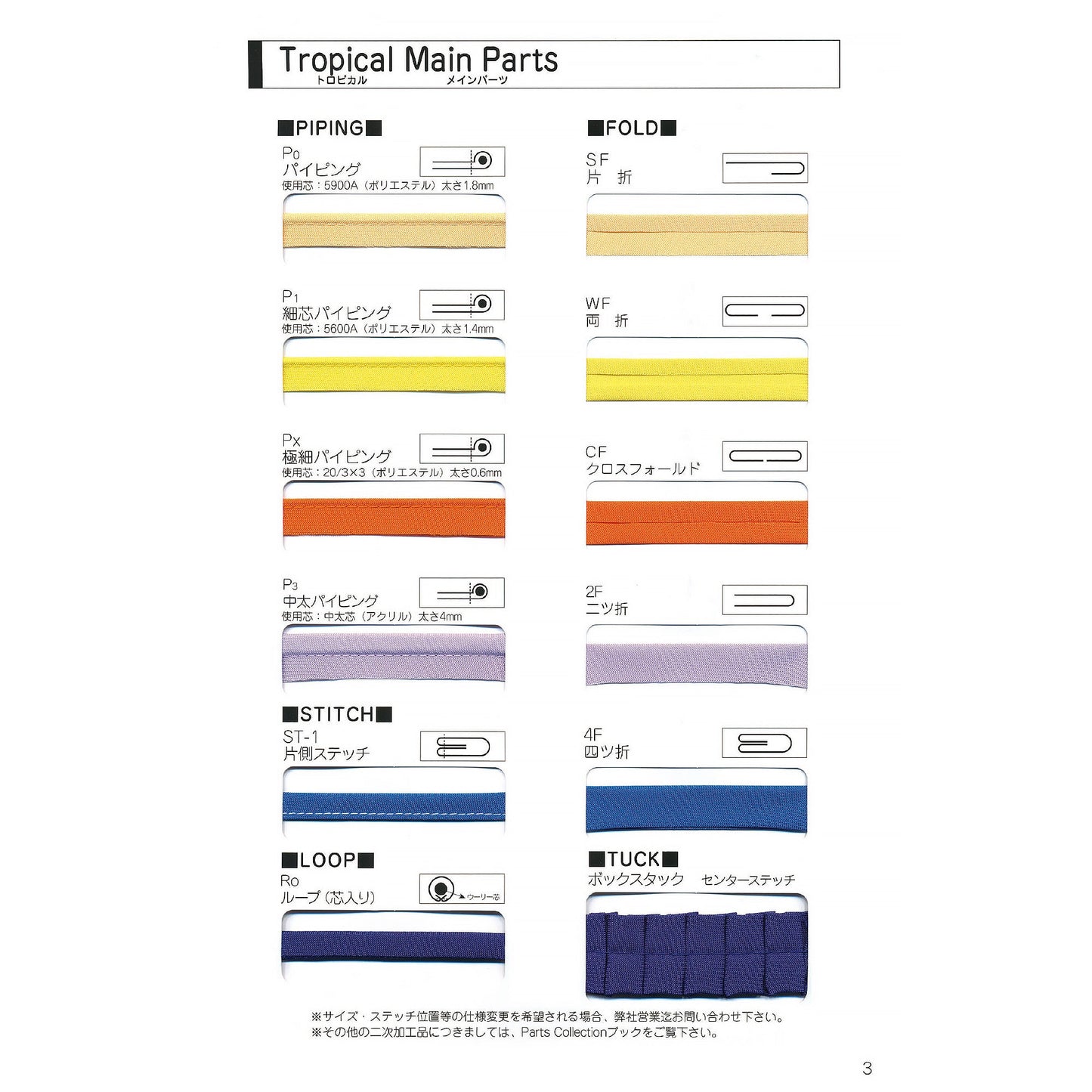 7100 トロピカル 生地  STAR BIAS サンプル帳画像4