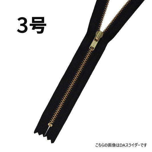 3MGRCDADR4 メーカー発注 3号 ゴールド 止め DADR4 金属ファスナー