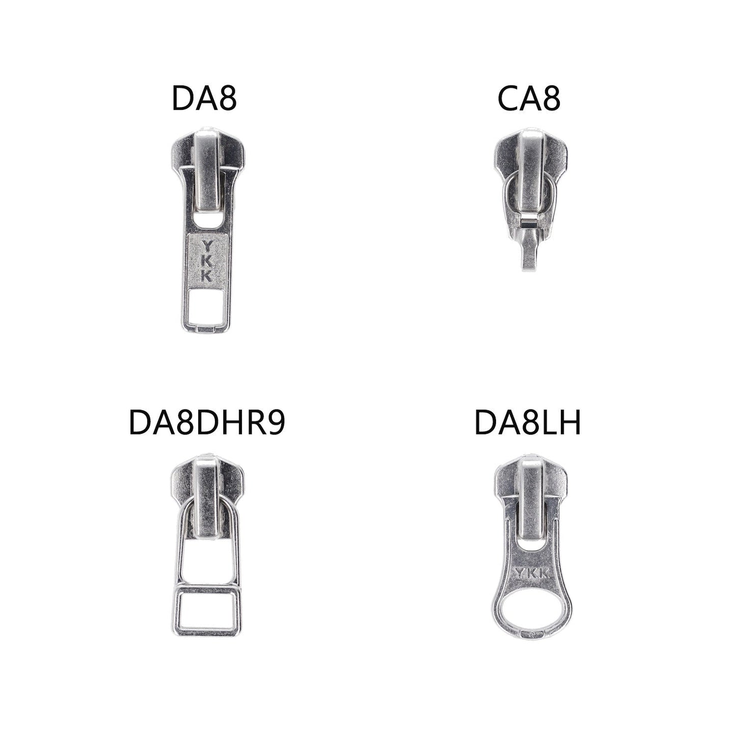5RGMRDA8DR4 サンプル 5号 ゴールド 逆開 DA8DR4 金属ファスナー