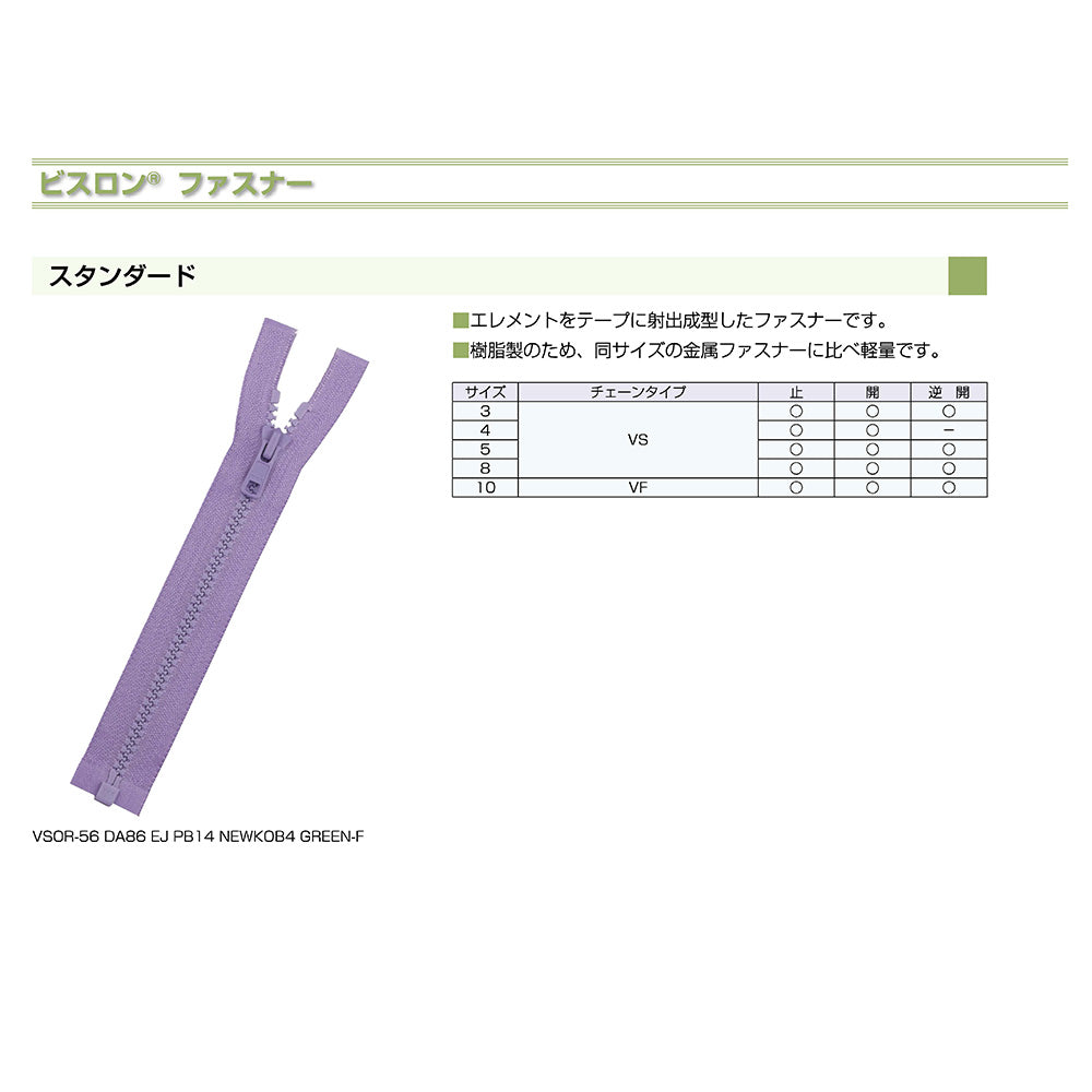 フリーオーダー ファスナー