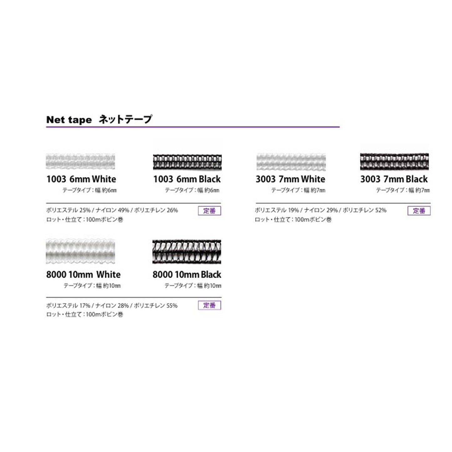 3003 形状保持ネットテープ