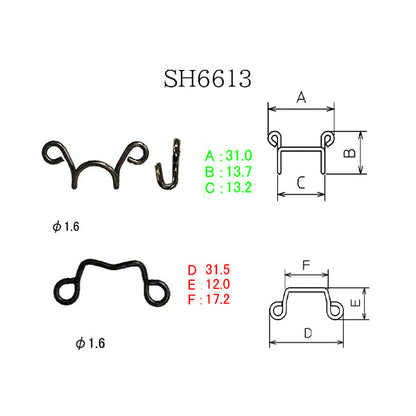 SH6613 サンプル ジーンズホック#613