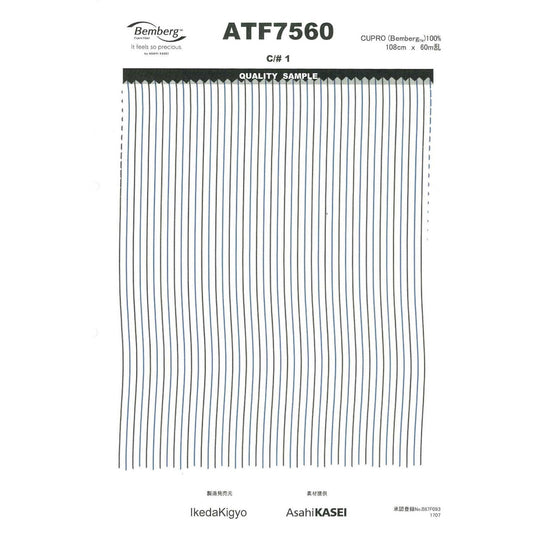 ATF7560 キュプラ 裏地 ストライプタフタ