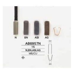 AB6957N Plated Cord End