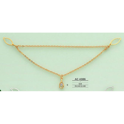 AC4386 Shiny Plated Mini Necklace