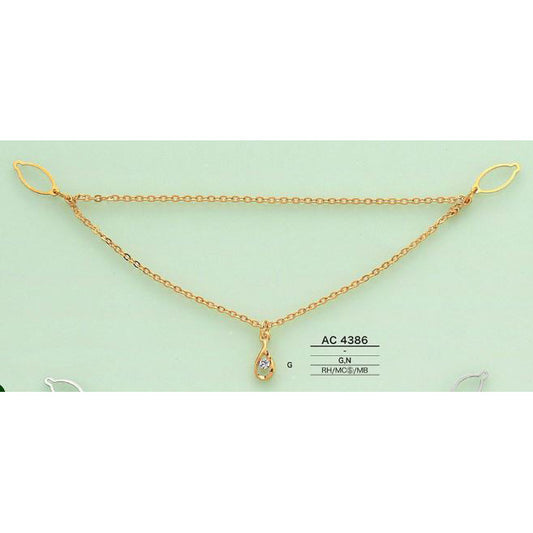 AC4386 Shiny Plated Mini Necklace