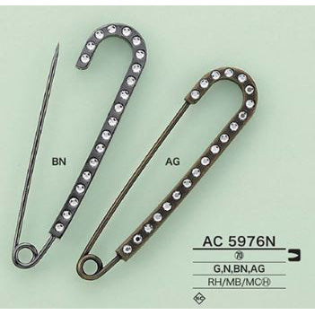 AC5976N Plated kilt pin