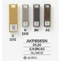 AKP8565N Plated zipper point