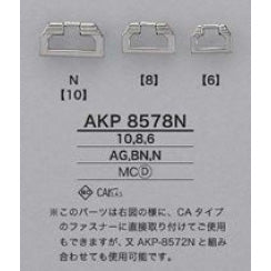 AKP8578N メッキ ファスナーポイント