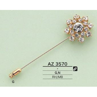 【廃番】AZ3570 メッキ ツヤあり ハットピン
