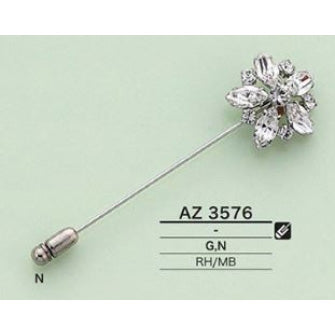 【廃番】AZ3576 メッキ ツヤあり ハットピン