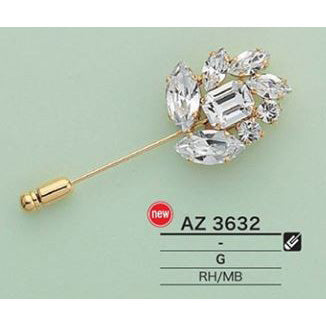 【廃番】AZ3632 メッキ ハットピン