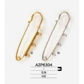 AZP6304 Shiny plated quilt pin