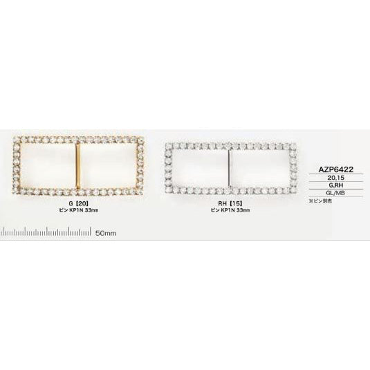 AZP6422 Plated through-type buckle