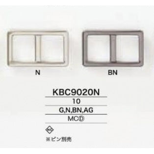 KBC9020N メッキ 通し型バックル