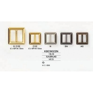 KBC9022N メッキ 通し型バックル