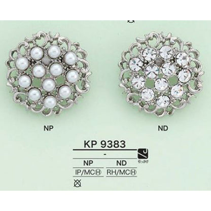 KP9383 メッキ ツヤあり ブローチ