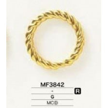 MF3842 Shiny plated jump ring