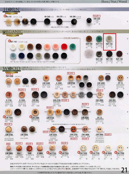 NUT120 サンプル ナットボタン