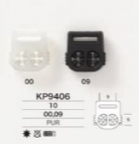 KP9406 テープ通し付きコードパーツ