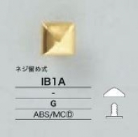 IB1A ピラミッド型カシメ