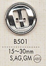 B501 メッキ釦