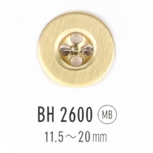 BH2600 金属ボタン